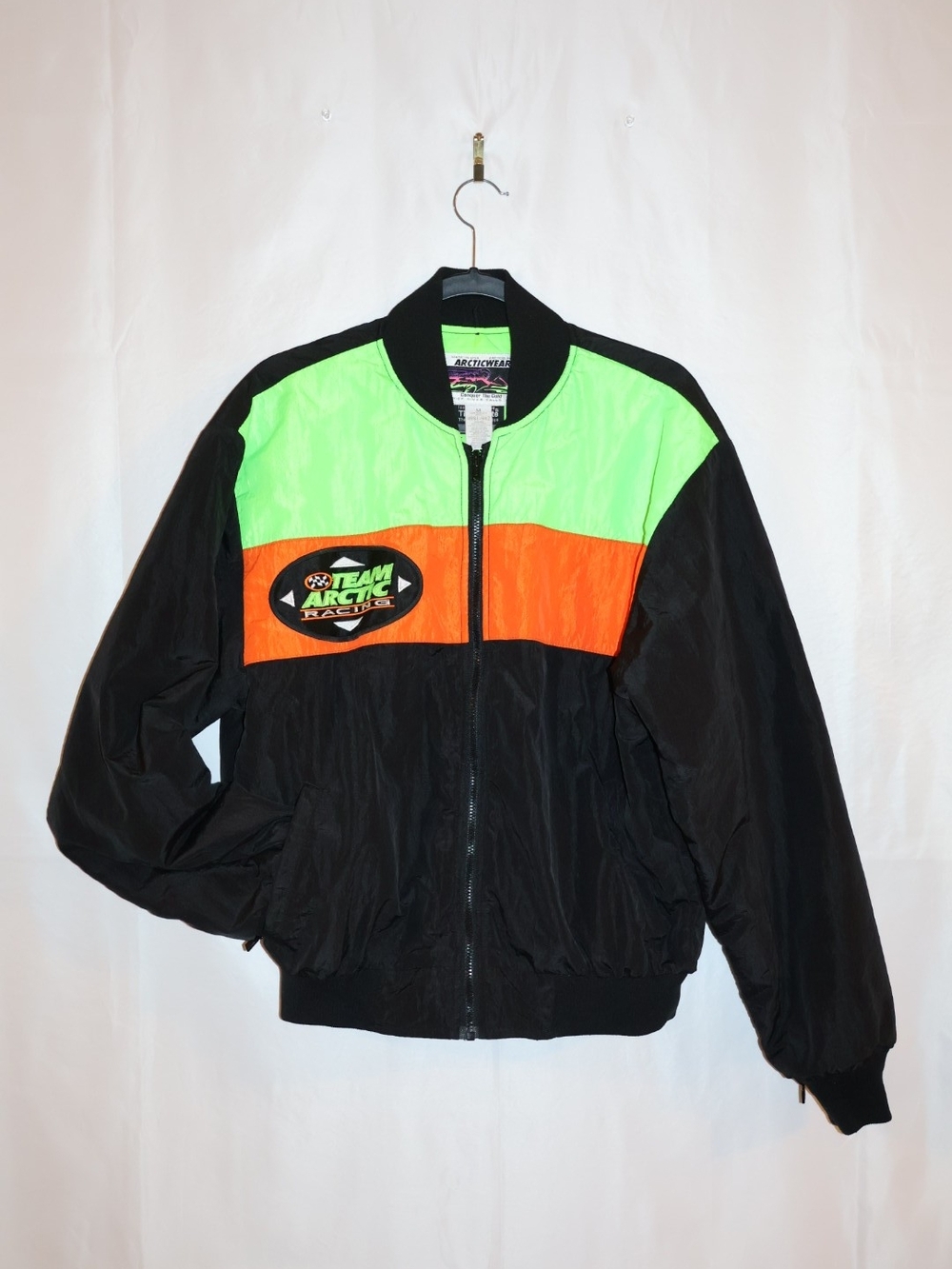 Vintage 1990s Team Arctic Racing Snowmobile Bomber